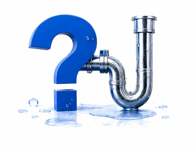 Pipework shaped as a question mark